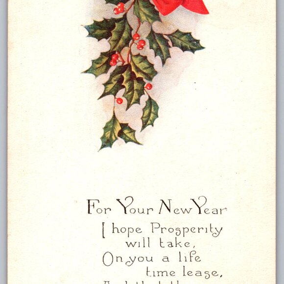 Antique Postcards Lot of 9  New Years Day #1052 - Picture 8 of 9